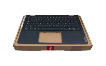 5CB1B22418 Original Lenovo Tastatur inkl. Topcase DE (deutsch) blau/blau mit Backlight