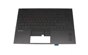 M00838-041 Original HP Tastatur inkl. Topcase DE (deutsch) schwarz/schwarz mit Backlight