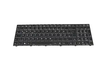 6-79-NH57RD0K-xxx Original Clevo Tastatur DE (deutsch) schwarz mit Backlight