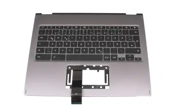 6B.H0RN7.007 Original Acer Tastatur inkl. Topcase DE (deutsch) schwarz/silber