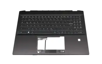 957-15921E-C06 Original MSI Tastatur inkl. Topcase DE (deutsch) schwarz/schwarz mit Backlight