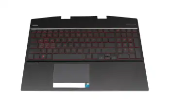 L57324-041 Original HP Tastatur inkl. Topcase DE (deutsch) schwarz/schwarz mit Backlight