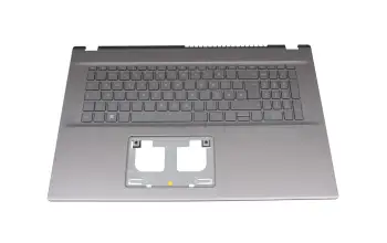6B.K66N2.014 Original Acer Tastatur inkl. Topcase DE (deutsch) grau/grau mit Backlight