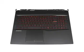 957-17E74E-C02 Original MSI Tastatur inkl. Topcase DE (deutsch) schwarz/schwarz mit Backlight