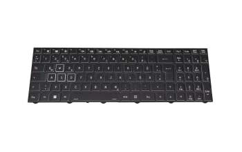 Tastatur DE (deutsch) schwarz mit Backlight (Gaming) original für Medion Erazer Scout E10 (NP70PNJ-M)