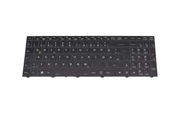 Tastatur DE (deutsch) schwarz/weiß mit Backlight original für Clevo NP70P