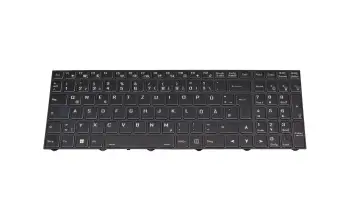 6-80-PC510-070-11 Original Clevo Tastatur DE (deutsch) schwarz/weiß mit Backlight