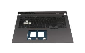 90NR08J4-R32GE1 Original Asus Tastatur inkl. Topcase DE (deutsch) schwarz/transparent/schwarz mit Backlight (RGB 4-Zone)