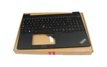 5M11H94867 Original Lenovo Tastatur inkl. Topcase SP (spanisch) schwarz/schwarz mit Backlight und Mouse-Stick