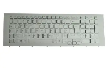 Tastatur DE (deutsch) wei&szlig; original f&uuml;r Sony VPCEC