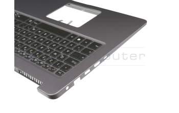 102-017B1LHC01C Original Asus Tastatur inkl. Topcase DE (deutsch) schwarz/grau mit Backlight