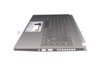 12000023KA02 Original Acer Tastatur inkl. Topcase DE (deutsch) grau/grau mit Backlight