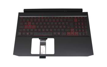 13004E23K201 Original Acer Tastatur inkl. Topcase DE (deutsch) schwarz/rot/schwarz mit Backlight (Geforce1650)