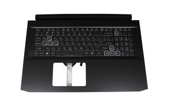 13804EB8K203 Original Acer Tastatur inkl. Topcase UA (ukrainisch) schwarz/weiß/schwarz mit Backlight