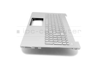 13N0-P9A0841 Original Asus Tastatur inkl. Topcase PO (portugiesisch) silber/silber mit Backlight