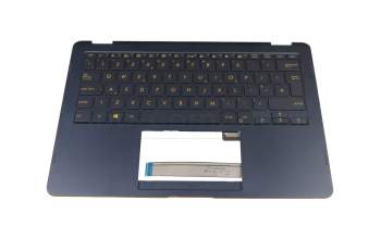 13N1-1VA0M11 Original Asus Tastatur inkl. Topcase UK (englisch) blau/blau mit Backlight