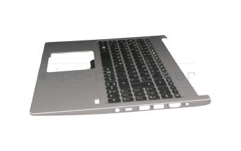 13N1-50A0201 Original Acer Tastatur inkl. Topcase DE (deutsch) schwarz/silber mit Backlight