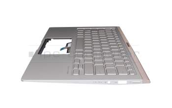 13N1-60A0H31 Original Asus Tastatur inkl. Topcase DE (deutsch) silber/silber mit Backlight