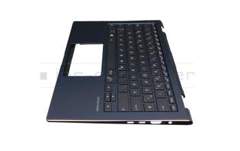 13N1-68A0P01 Original Asus Tastatur inkl. Topcase DE (deutsch) schwarz/blau mit Backlight