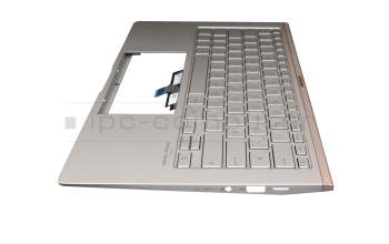 13N1-94A0A11 Original Asus Tastatur inkl. Topcase DE (deutsch) silber/silber mit Backlight