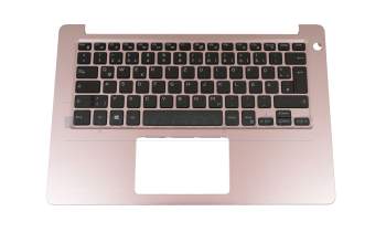 13N4-0AA0C01 Original Dell Tastatur inkl. Topcase DE (deutsch) schwarz/pink