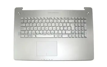 13NB0501W12X11 Original Asus Tastatur inkl. Topcase SF (schweiz-französisch) silber/silber mit Backlight