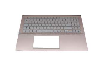 13NB0MI3AM0121 Original Asus Tastatur inkl. Topcase DE (deutsch) silber/pink mit Backlight