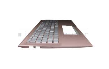 13NB0MI3AM0121 Original Asus Tastatur inkl. Topcase DE (deutsch) silber/pink mit Backlight