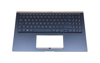 13NB0NM1P01011-1 Original Aavid Tastatur inkl. Topcase DE (deutsch) blau/blau mit Backlight