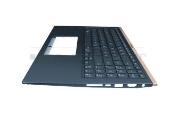 13NB0NM1P01011-1 Original Aavid Tastatur inkl. Topcase DE (deutsch) blau/blau mit Backlight
