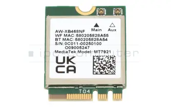 0C011-00250100 Original Asus WLAN Karte WIFI6 AX+BT5.2(2*2)M.2 2230