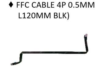 Asus 14010-00172600 FFC Kabel 4P 0.5MM L120MM BLK