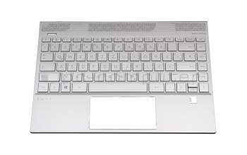 14167/1042912 Original HP Tastatur inkl. Topcase DE (deutsch) silber/schwarz