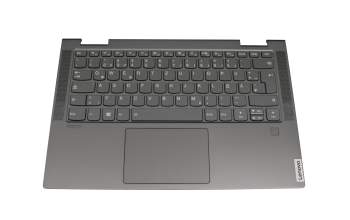 14494218 Original Lenovo Tastatur inkl. Topcase DE (deutsch) grau/grau mit Backlight