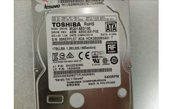 Lenovo 16200429 HDD_ASM TSB MQ01ABD100 6G 9.5mm 5.4K 1T