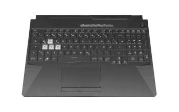 179012C Original Asus Tastatur inkl. Topcase DE (deutsch) schwarz/transparent/schwarz mit Backlight