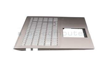 195U-00129-2A-1 Original Asus Tastatur inkl. Topcase DE (deutsch) silber/rosé mit Backlight