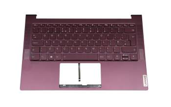 1KAFZZE005Q Original Lenovo Tastatur inkl. Topcase UK (englisch) lila/lila mit Backlight