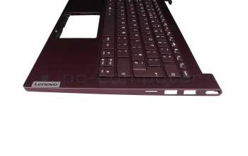 1KAFZZE005Q Original Lenovo Tastatur inkl. Topcase UK (englisch) lila/lila mit Backlight