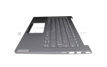 1KAFZZG0062 Original Lenovo Tastatur inkl. Topcase DE (deutsch) grau/grau mit Backlight