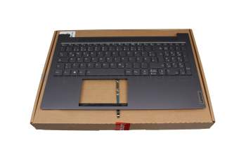 1KAFZZG0067 Original Lenovo Tastatur inkl. Topcase DE (deutsch) schwarz/grau mit Backlight