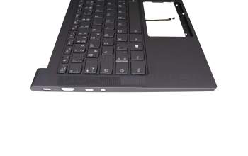 1KAFZZG0068 Original Lenovo Tastatur inkl. Topcase DE (deutsch) grau/grau mit Backlight