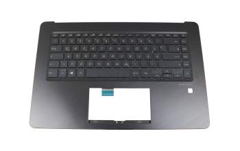 1KAH77Q0058 Original Asus Tastatur inkl. Topcase DE (deutsch) schwarz/schwarz mit Backlight