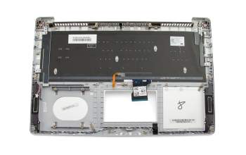 1KAHZZG0029 Original Asus Tastatur inkl. Topcase DE (deutsch) silber/silber mit Backlight (für Modelle mit HDD)