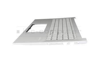 1KAHZZG011Q Original Asus Tastatur inkl. Topcase DE (deutsch) silber/silber mit Backlight