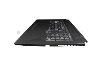 1KAHZZQ010K Original Asus Tastatur inkl. Topcase DE (deutsch) schwarz/transparent/schwarz mit Backlight