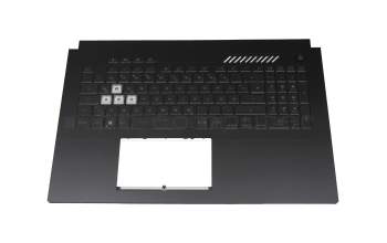 1KAHZZQ0122 Original Asus Tastatur inkl. Topcase DE (deutsch) schwarz/transparent/schwarz mit Backlight