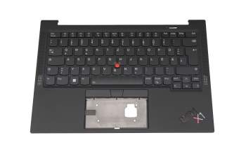 20221028LKC Original Lenovo Tastatur inkl. Topcase DE (deutsch) schwarz/schwarz mit Backlight und Mouse-Stick