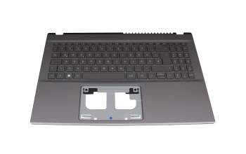 22705057K202 Original Acer Tastatur inkl. Topcase DE (deutsch) grau/grau mit Backlight