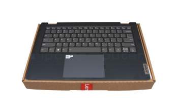 26P0299 Original Lenovo Tastatur inkl. Topcase US (englisch) grau/blau mit Backlight